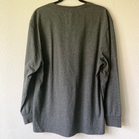 New Men’s Gameday Couture Grey Cotton Polyester Long Sleeve T-Shirt size L - Picture 6 of 11